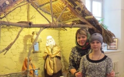 Детская Рождественская Литургия в Тихвинском храме г. Гагарин