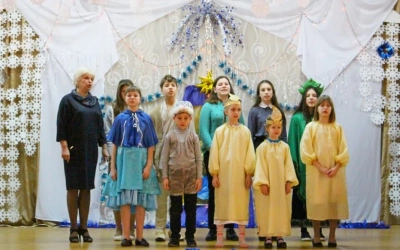 Епископ Сергий поздравил воспитанников «Ново-Никольского детского дома-интерната» с Рождеством Христ