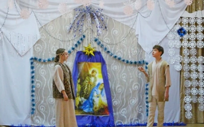 Епископ Сергий поздравил воспитанников «Ново-Никольского детского дома-интерната» с Рождеством Христ