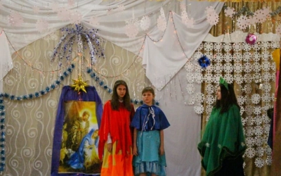 Епископ Сергий поздравил воспитанников «Ново-Никольского детского дома-интерната» с Рождеством Христ