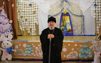 Епископ Сергий поздравил воспитанников «Ново-Никольского детского дома-интерната» с Рождеством Христ