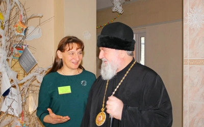 Епископ Сергий поздравил воспитанников «Ново-Никольского детского дома-интерната» с Рождеством Христ