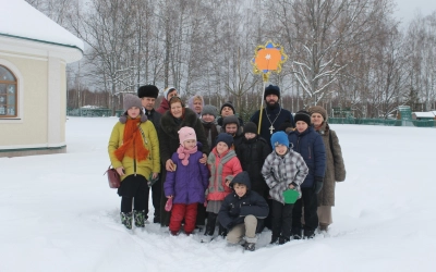 праздник Отдания Рождества Христова в д. Мольгино