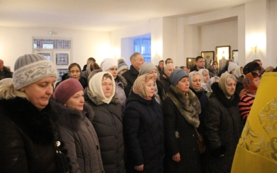 праздник Обрезания Господня, день памяти святителя Василия Великого, в Свято-Георгиевском соборе гор