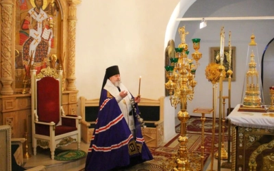 В Крещенский сочельник епископ Вяземский и Гагаринский Сергий совершил Божественную Литургию и чин В