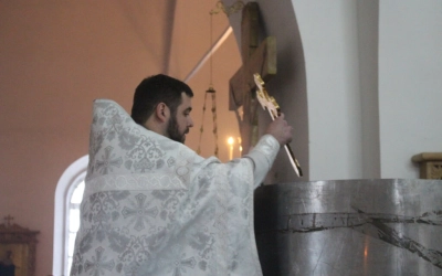 В Крещенский сочельник епископ Вяземский и Гагаринский Сергий совершил Божественную Литургию и чин В