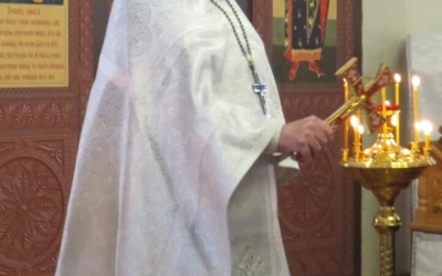 Великое водоосвящение в Тихвинском храме г. Гагарин