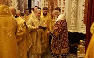 Патриаршее Богослужение в Храме Христа Спасителя, в день открытия XXVII Рождественских чтений