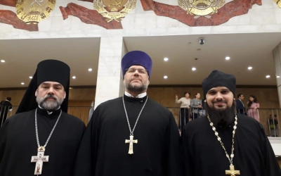 В Торжественном акте приняла участие делегация Вяземской епархии