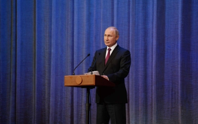 В Торжественном акте приняла участие делегация Вяземской епархии