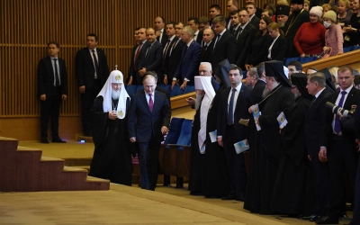 В Торжественном акте приняла участие делегация Вяземской епархии