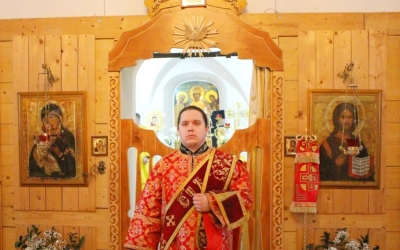 Епископ Сергий возглавил Божественную литургию, в Спасо-Преображенском храме г. Вязьма