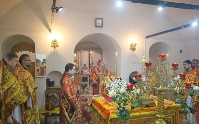 Епископ Сергий возглавил Божественную литургию, в Спасо-Преображенском храме г. Вязьма