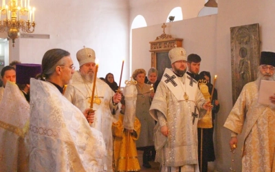 отпевание новопреставленной схимонахини Софии