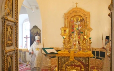 отпевание новопреставленной схимонахини Софии