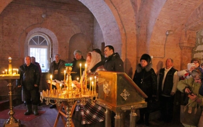 Божественная литургия в с. Высокое, по случаю престольного праздника