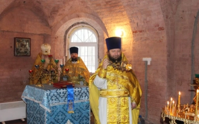 Божественная литургия в с. Высокое, по случаю престольного праздника