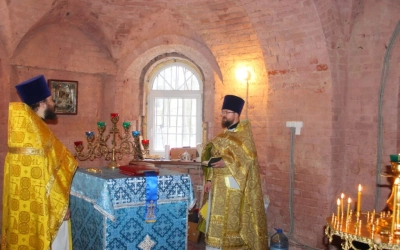 Божественная литургия в с. Высокое, по случаю престольного праздника