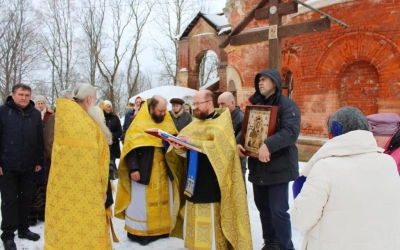 Божественная литургия в с. Высокое, по случаю престольного праздника