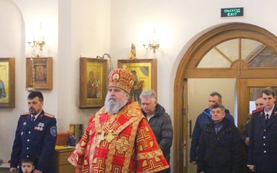 Епископ Сергий возглавил Божественную литургию в Спасо-Богородицком Одигитриевском женском монастыре