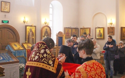 Епископ Сергий возглавил Божественную литургию в Спасо-Богородицком Одигитриевском женском монастыре