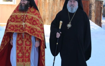 освящение престола Вознесенского храма города Гагарин, в честь Священномученика Харалампия