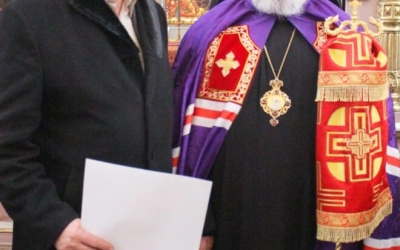 освящение престола Вознесенского храма города Гагарин, в честь Священномученика Харалампия