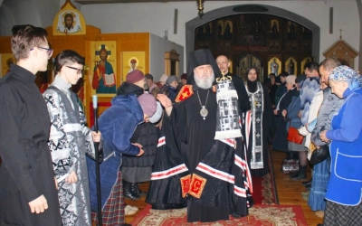 Епископ Сергий возглавил служение Великого повечерия с чтением второй части Великого покаянного кано