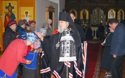 Епископ Сергий возглавил служение Великого повечерия с чтением третьей части Великого покаянного кан