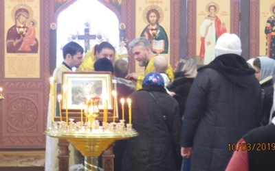 Прощеное воскресенье в Тихвинском храме