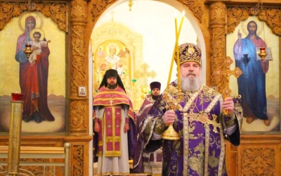 Епископ Сергий возглавил Божественную литургию в день празднования иконы Божией матери