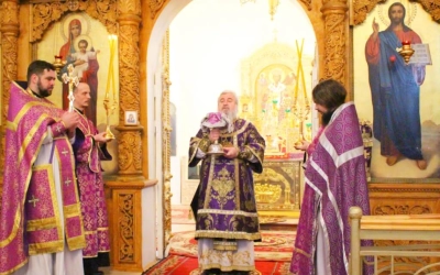 Епископ Сергий возглавил Божественную литургию в день празднования иконы Божией матери