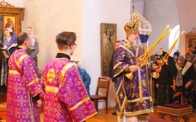 Епископ Сергий возглавил Божественную литургию в Неделю 1-ю Великого поста и день Торжества Правосла