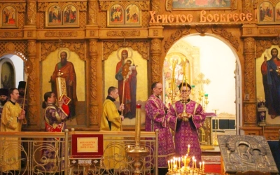 Епископ Сергий возглавил Божественную литургию в Неделю 1-ю Великого поста и день Торжества Правосла