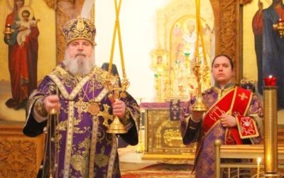 Епископ Сергий возглавил Божественную литургию в Неделю 1-ю Великого поста и день Торжества Правосла