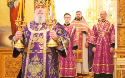 Епископ Сергий возглавил Божественную литургию в Неделю 1-ю Великого поста и день Торжества Правосла
