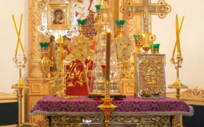 Епископ Сергий возглавил Всенощное бдение накануне 3-й Недели Великого поста, Крестопоклонной