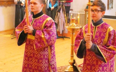 Епископ Сергий возглавил Всенощное бдение накануне 3-й Недели Великого поста, Крестопоклонной