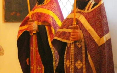 Епископ Сергий возглавил Всенощное бдение накануне 3-й Недели Великого поста, Крестопоклонной