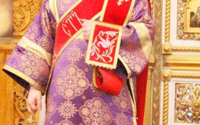 Епископ Сергий возглавил Божественную литургию свт. Васили Великого в 3-ю Неделю Великого поста, Кре