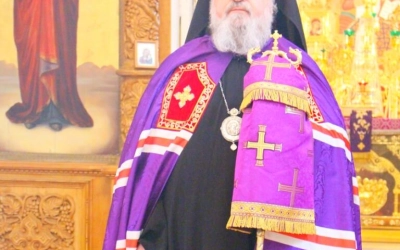 Епископ Сергий возглавил Божественную литургию свт. Васили Великого в 3-ю Неделю Великого поста, Кре