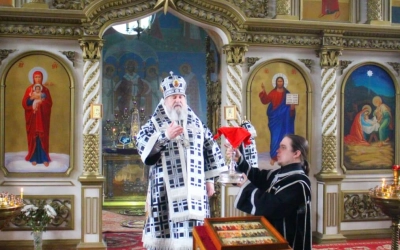 Епископ Сергий возглавил Литургию Преждеосвященных Даров в храме Рождества Христова г. Сафоново