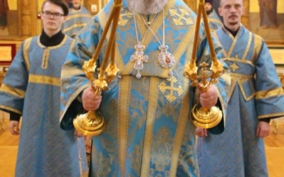 Архипастырское богослужение в праздник Похвалы Пресвятой Богородицы