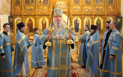 Архипастырское богослужение в праздник Похвалы Пресвятой Богородицы