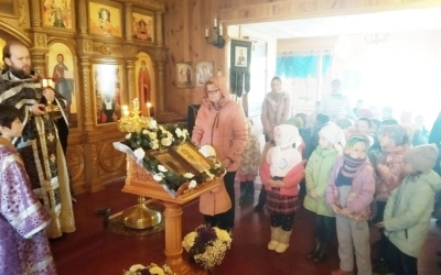 Воспитанники детского сада села Карманово причастились Святых Христовых Таин