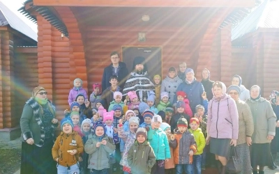 Воспитанники детского сада села Карманово причастились Святых Христовых Таин