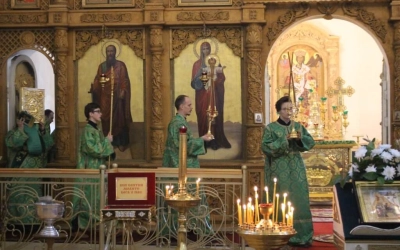 Епископ Сергий возглавил Божественную литургию