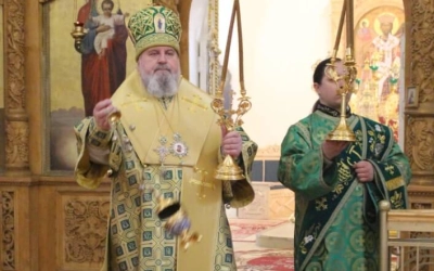 Епископ Сергий возглавил Божественную литургию