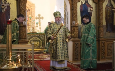 Епископ Сергий возглавил Божественную литургию
