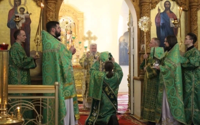 Епископ Сергий возглавил Божественную литургию